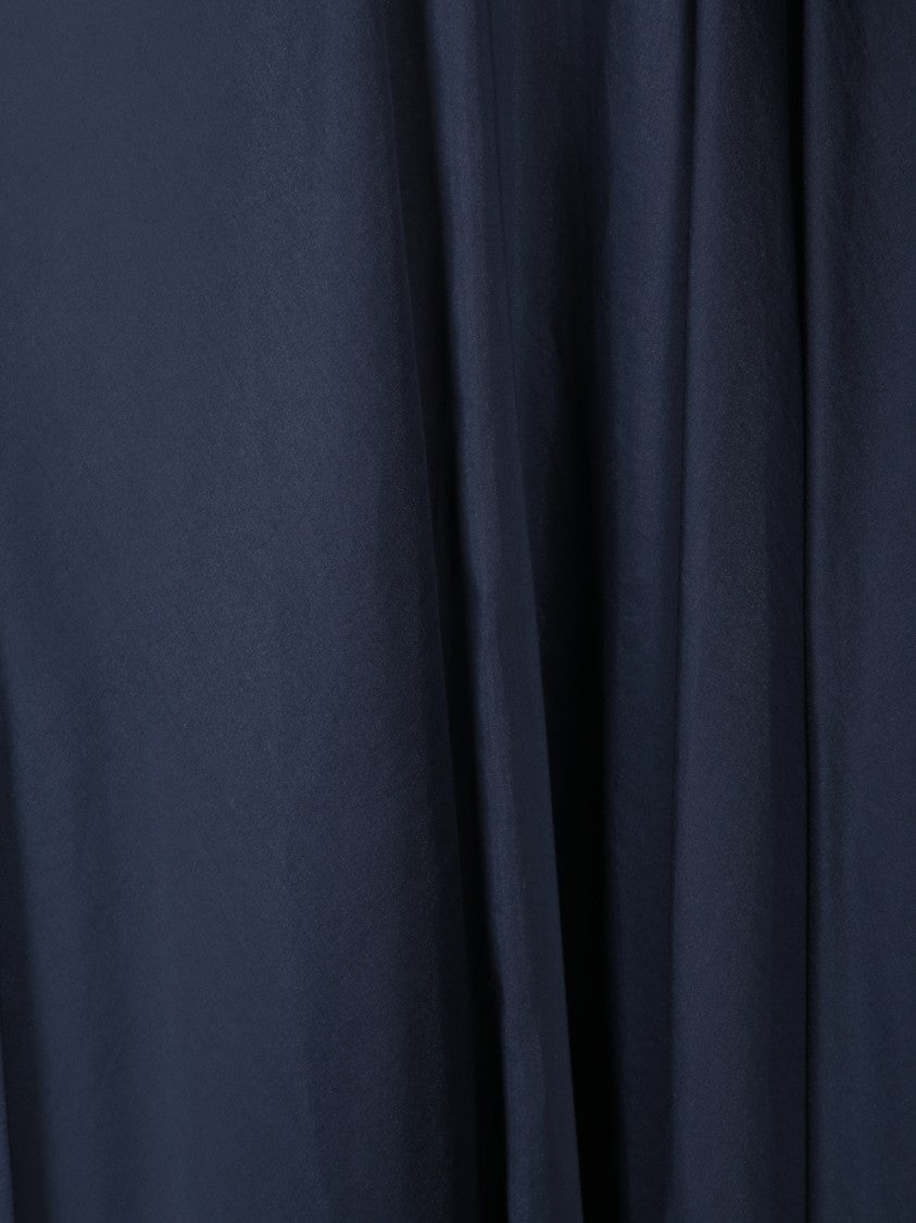 Blanca Vita Pleated Midi Skirt In Muslin With Elastic Waistband