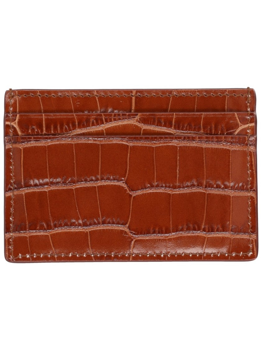 Tom Ford Black Crocodile Pattern Leather Wallet