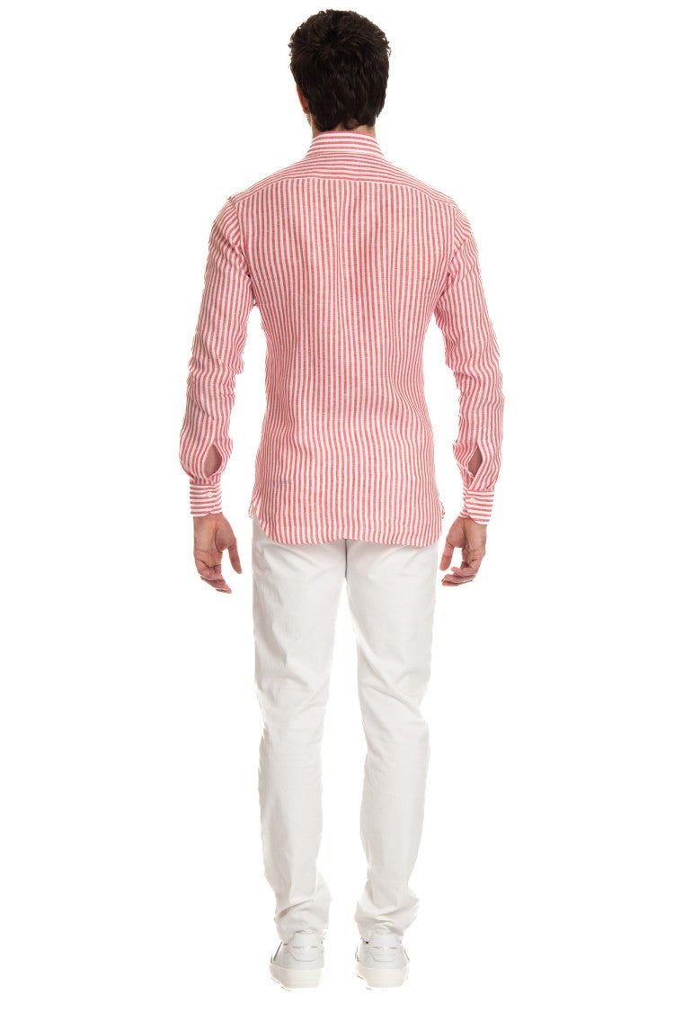 Borriello Striped Linen Tailored Shirt