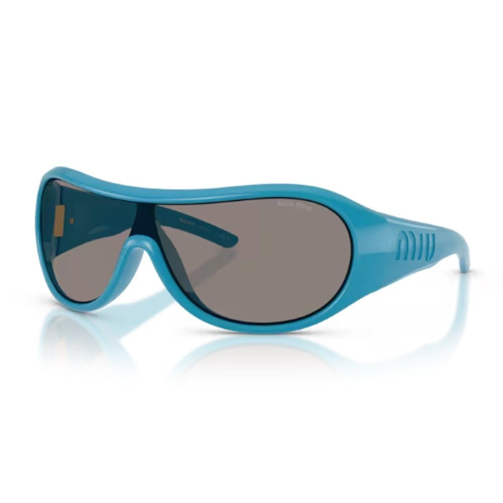 Miu Miu Oversized Mask Sunglasses With Glossy Acetate Frame