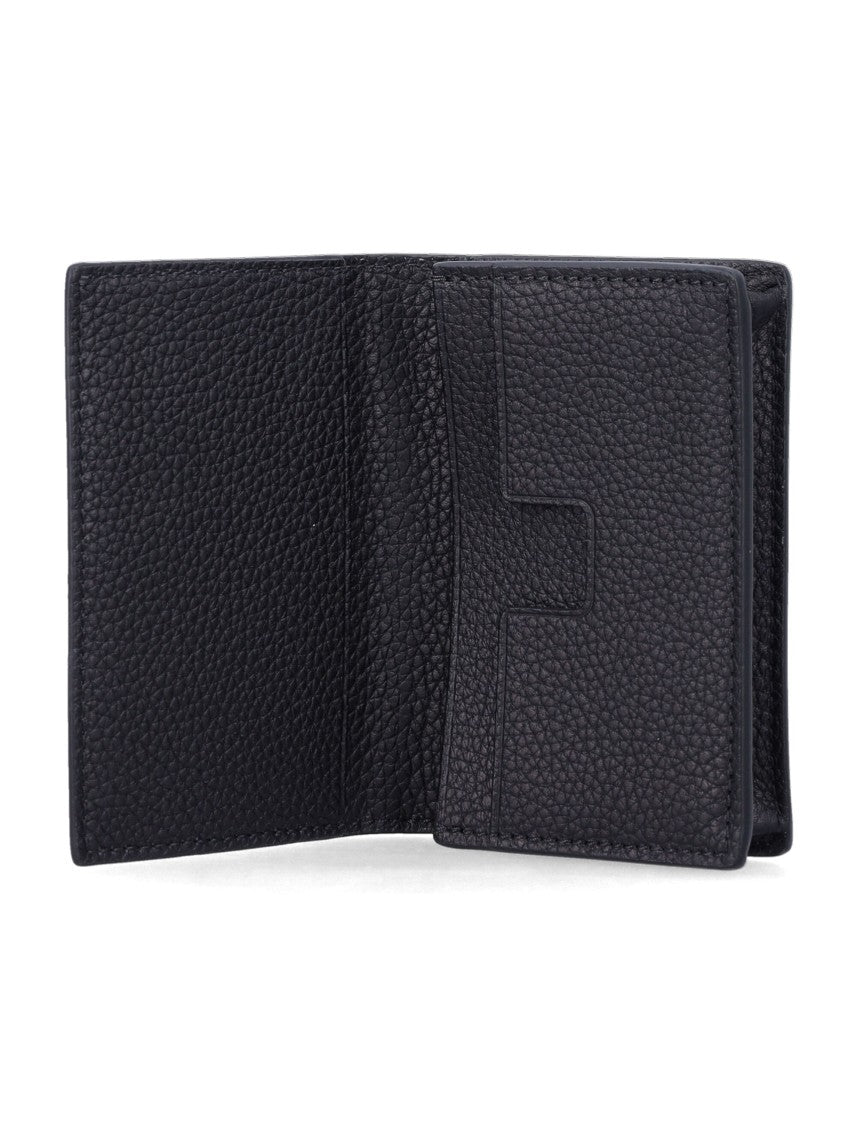 Tom Ford Soft Grain Leather T Line Bifold Wallet