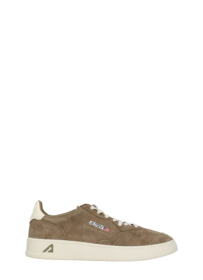 Autry Brown Medalist Low Suede Sneakers