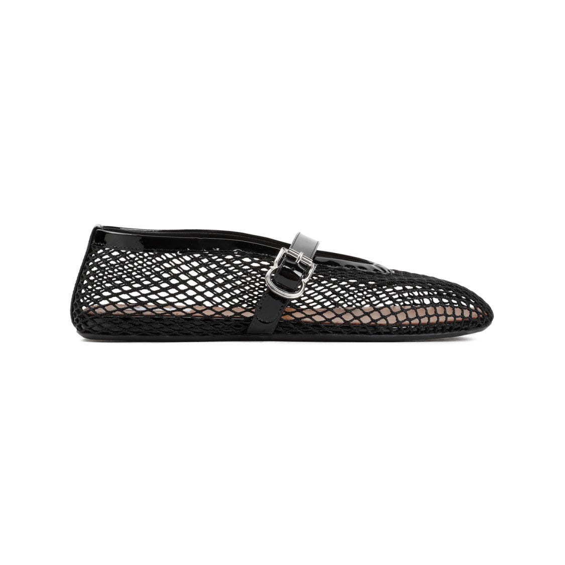 Alaïa Black Flat Mesh Ballerinas