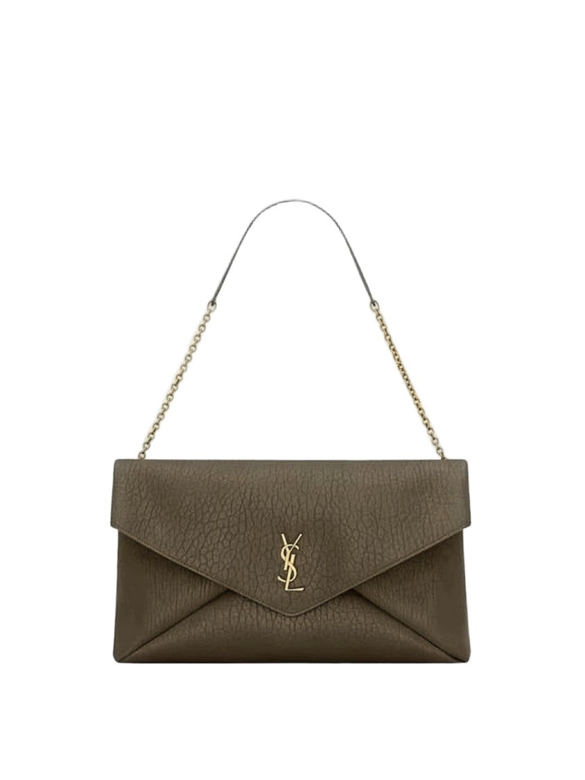 Saint Laurent Textured Lambskin Tote Bag With Envelope Design