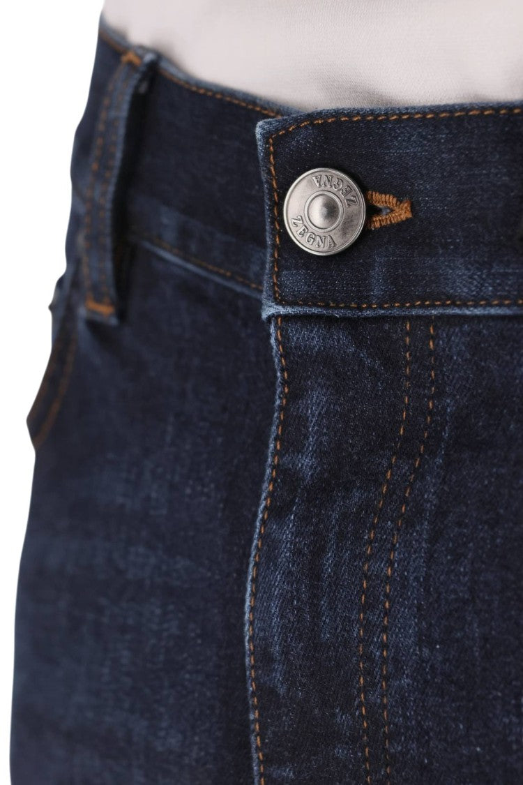 Zegna Straight-Leg Denim Jeans With Refined Indigo Finish
