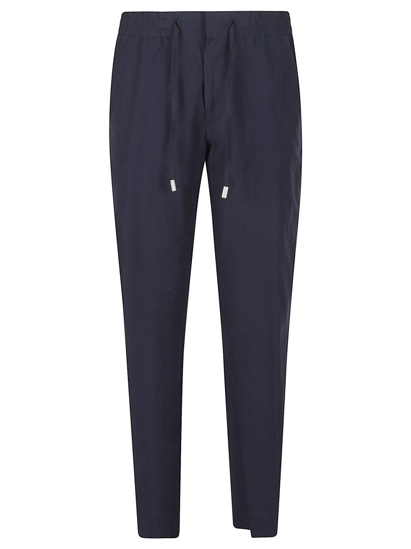 Pt Torino Erika Cropped Tapered Cotton Drawstring Pants