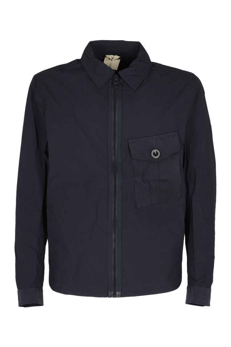 Ten C Short Blue Nylon Jacket