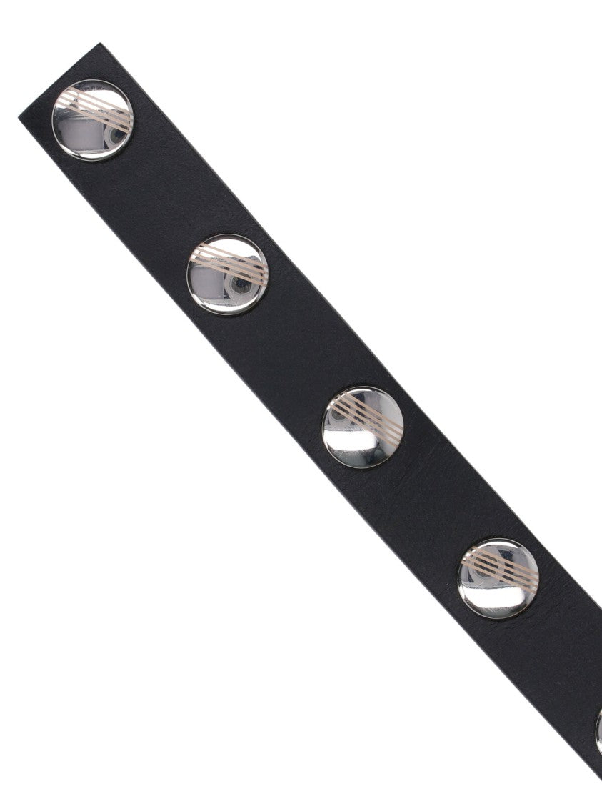 The Attico "Black" Studded Belt – Black