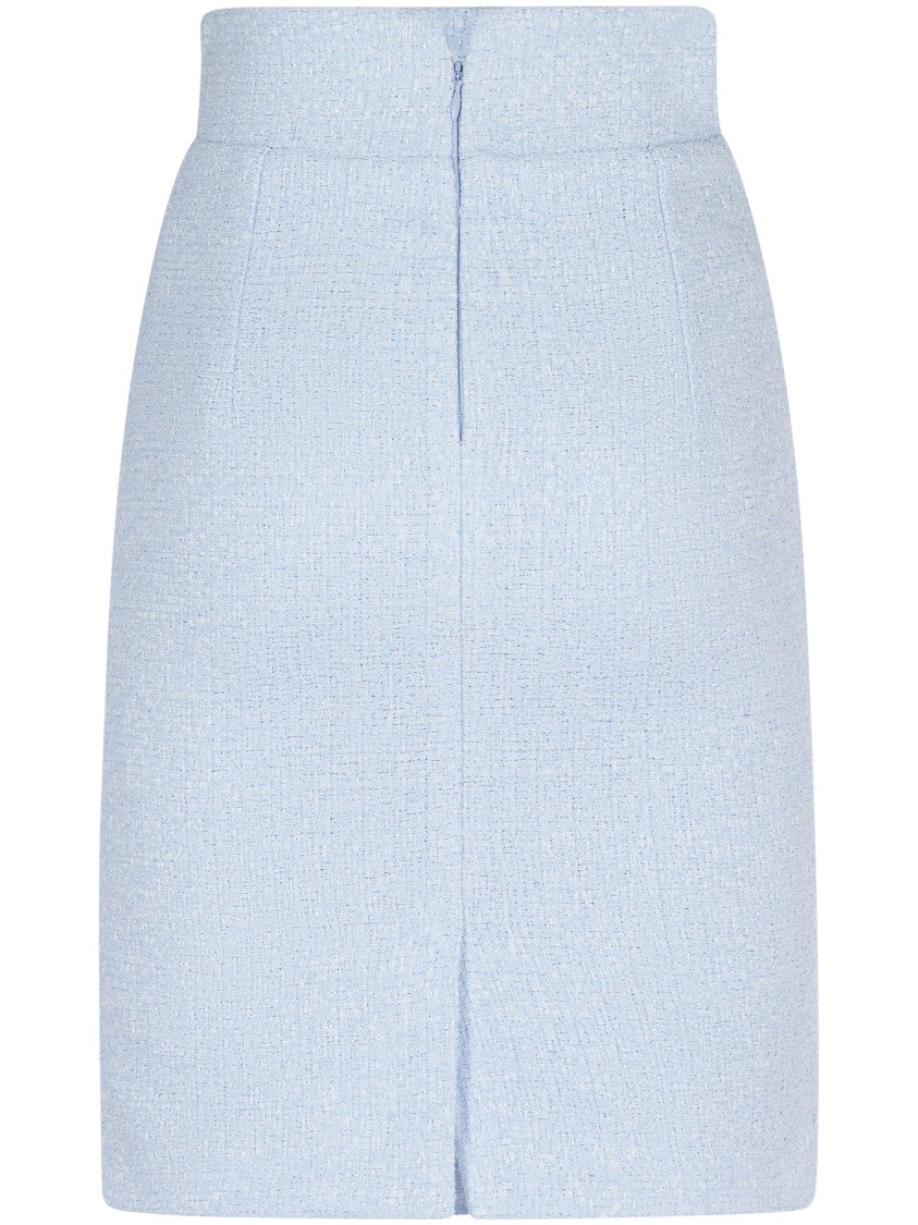Tagliatore Fitted High-Waisted Skirt With Subtle Texture