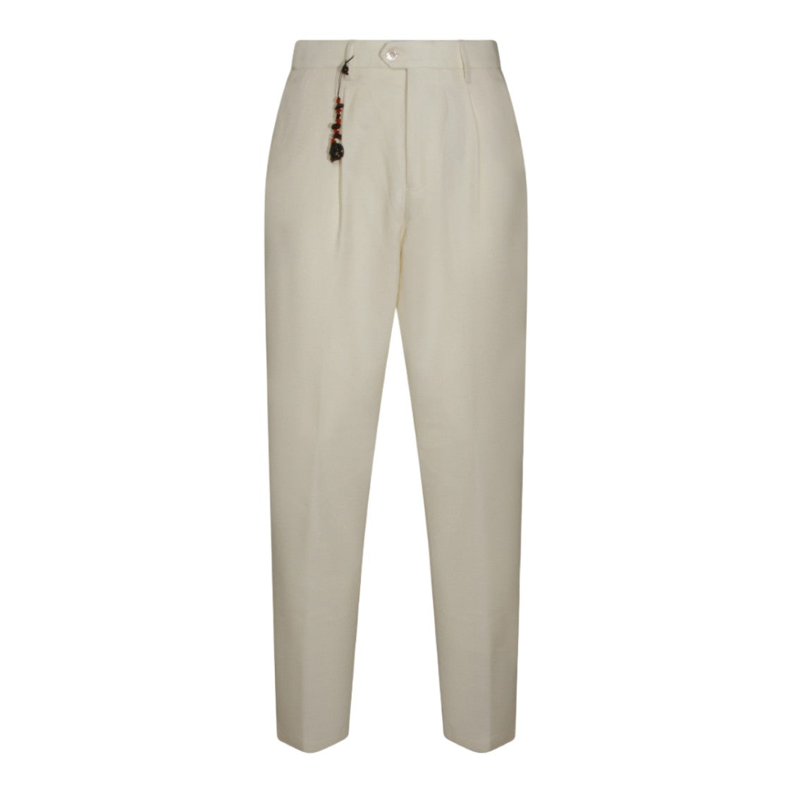 Marco Pescarolo High-Waisted Tailored Trousers With Herringbone Detail