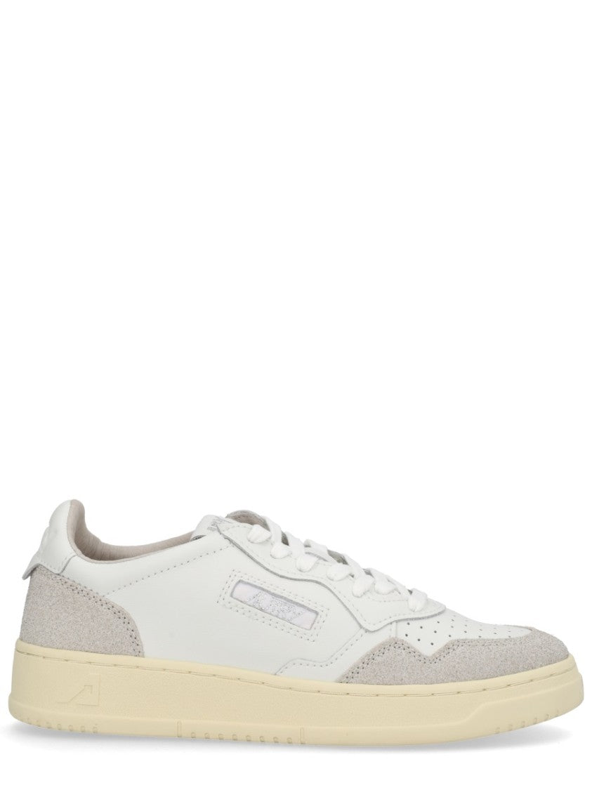 Autry Medalist Low Smooth Leather Suede Sneakers