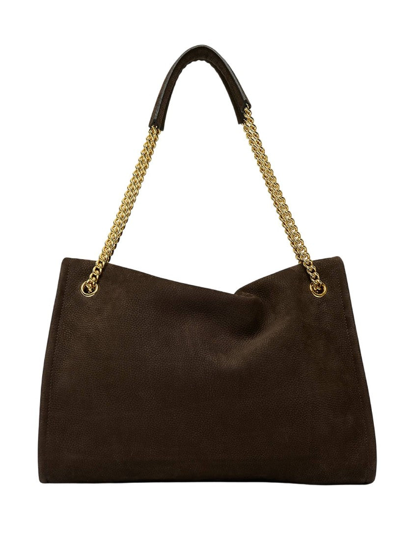 Claudio Orciani Venus Nabucco Midi Nubuck Calf Leather Shoulder Bag