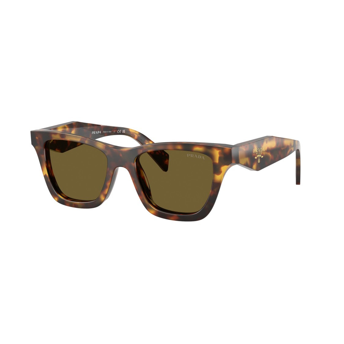 Prada 0Pr C07s Square Frame Tortoiseshell Sunglasses