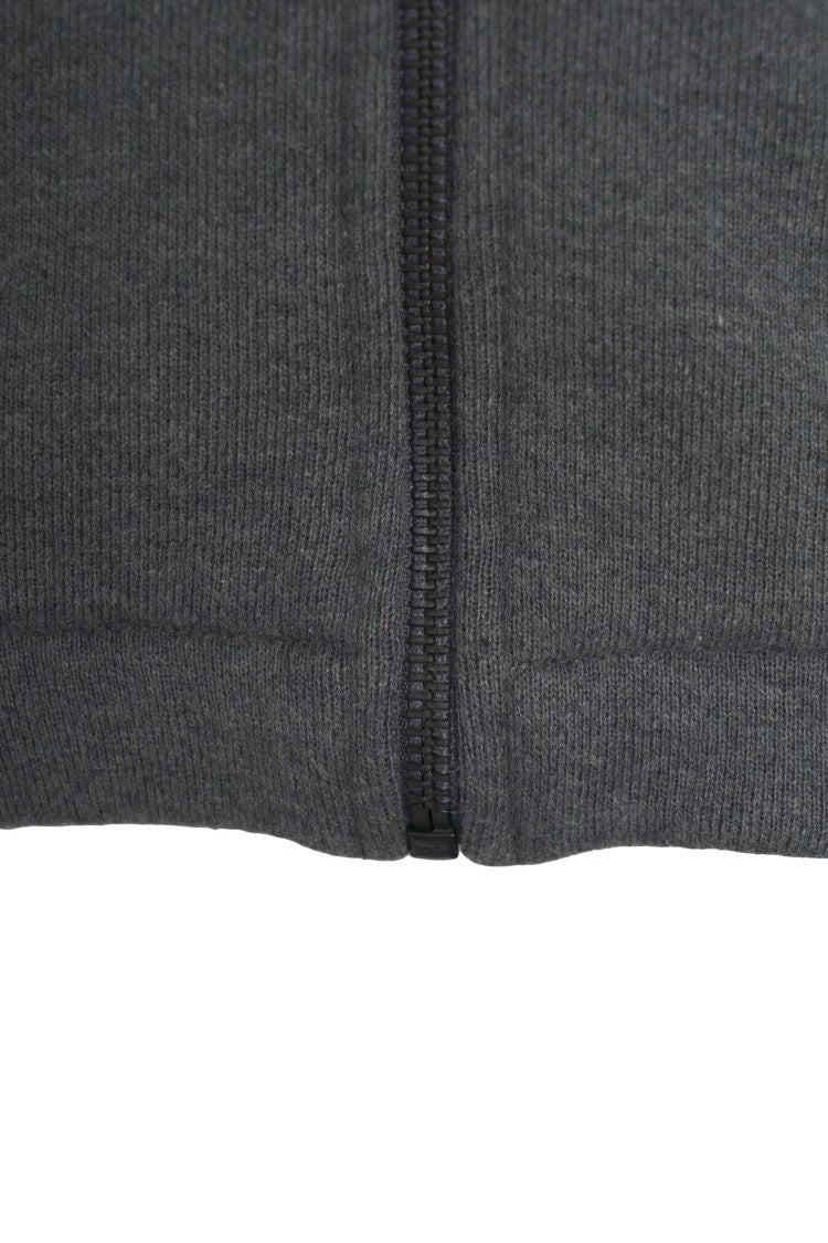 Closed Minimalist Zip-Up Sweatshirt With High Collar And Logo Detail