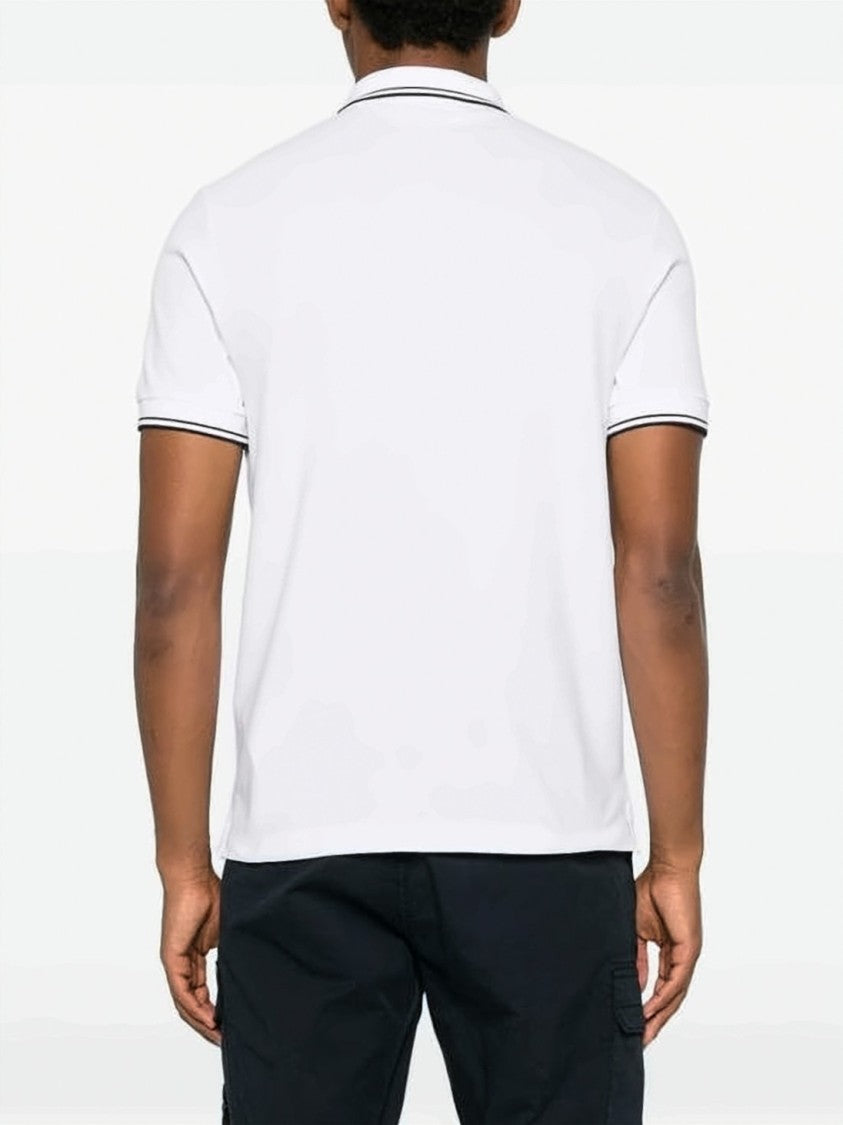 Stone Island Classic White Polo Shirt