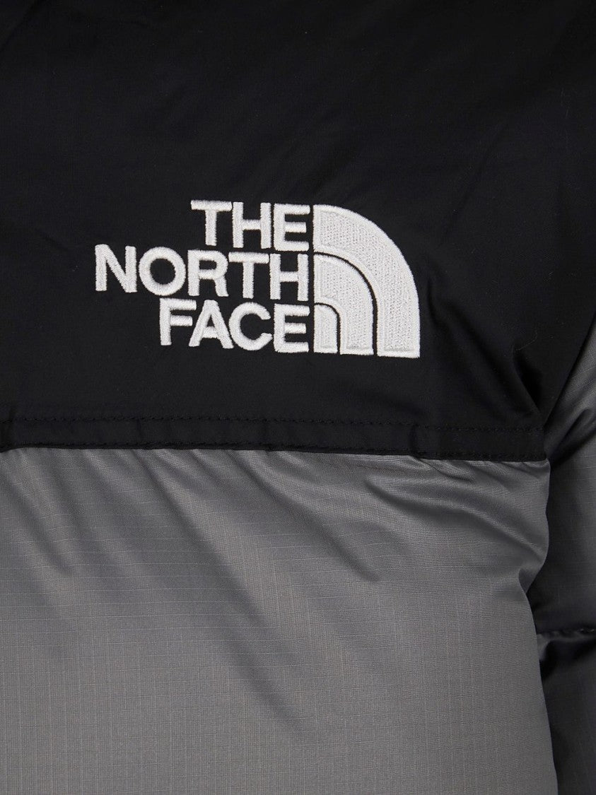 The North Face Puffer Jacket With High Collar And Two-Tone Design
