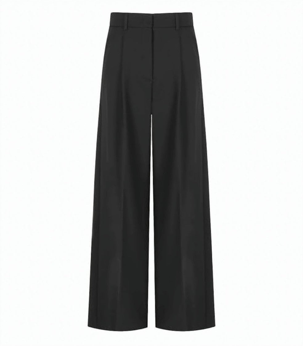 Max Mara Wide-Leg Tailored Suit Pants With High Waist