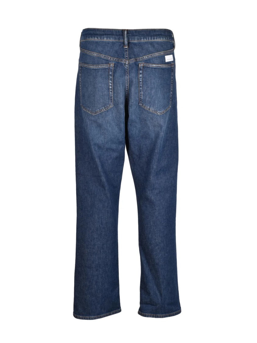 Nine In The Morning Blue Asthor Relax Slim Cotton Elastane Jeans