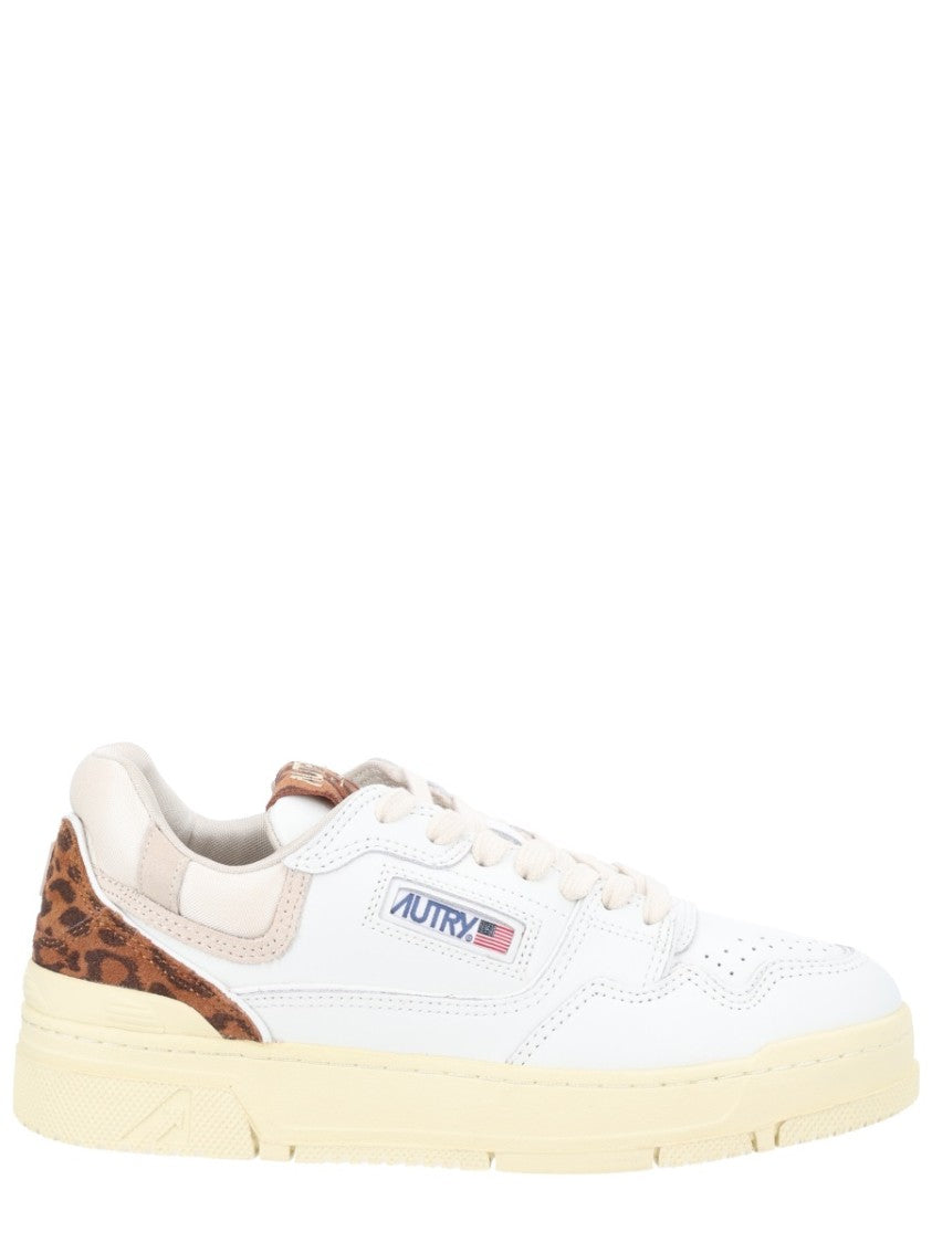 Autry Clc Low Leather Leopard Sneakers