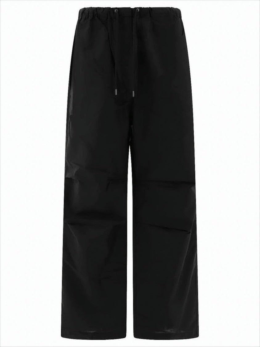 Acne Studios Relaxed Fit Straight-Leg Pants With Drawstring Waistband