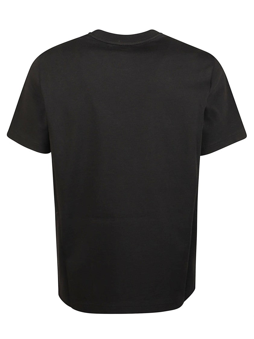 Moncler Minimalistic Signature Logo Crewneck Cotton T-Shirt