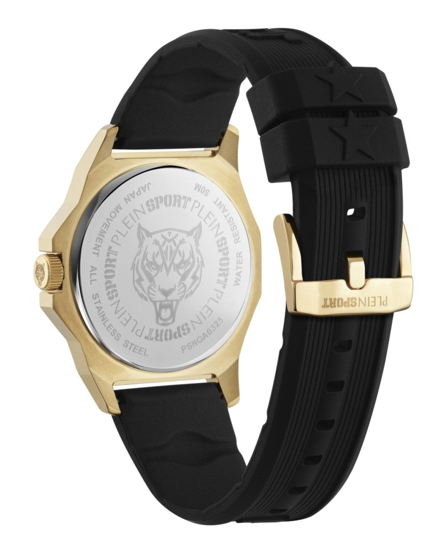 Plein Sport Onyx Ultra Silicone Watch