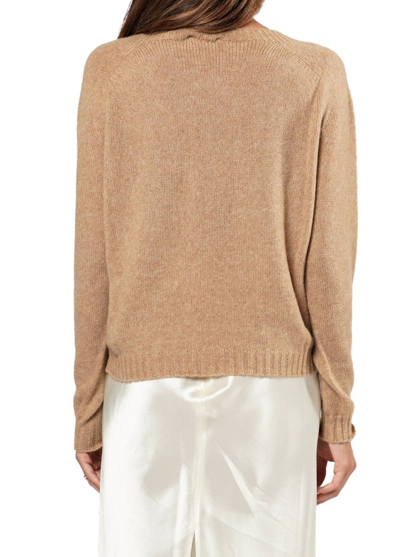 Roberto Collina Brushed Knit Sweater Round Neck Raglan