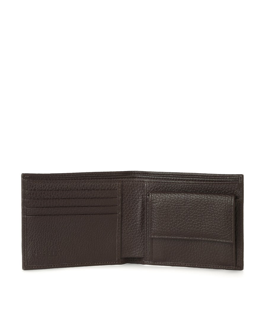 Orciani Bicolor Leather Wallet With Coin Pocket