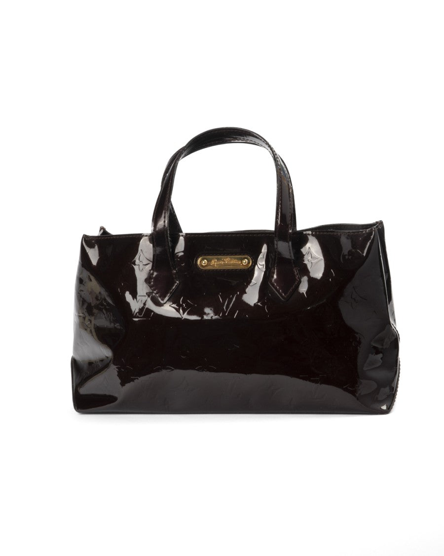 Louis Vuitton Wilshire Pm Vernice Amaranth Handbag