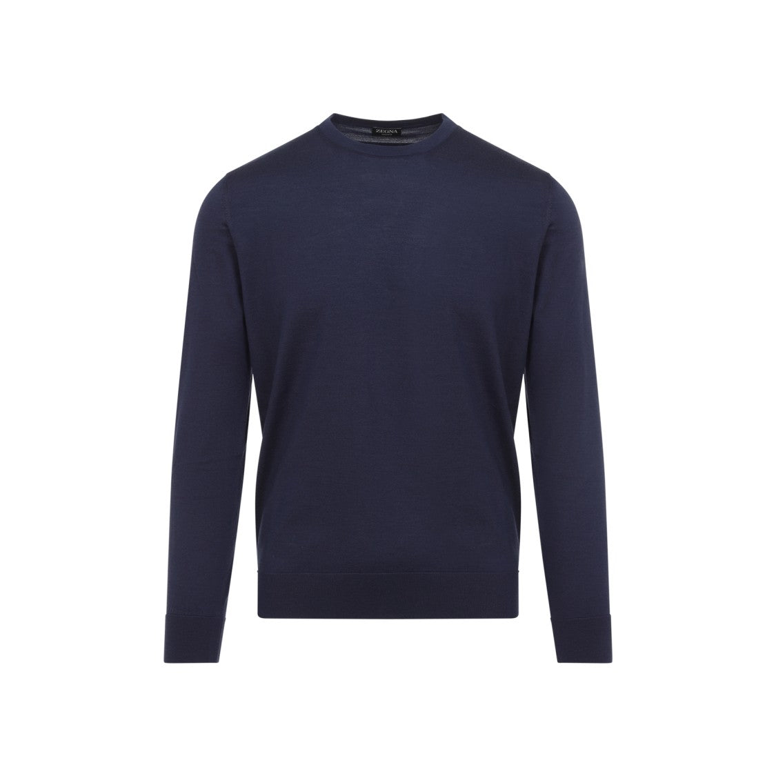 Zegna Blue Cashmere Mulberry Silk Sweater