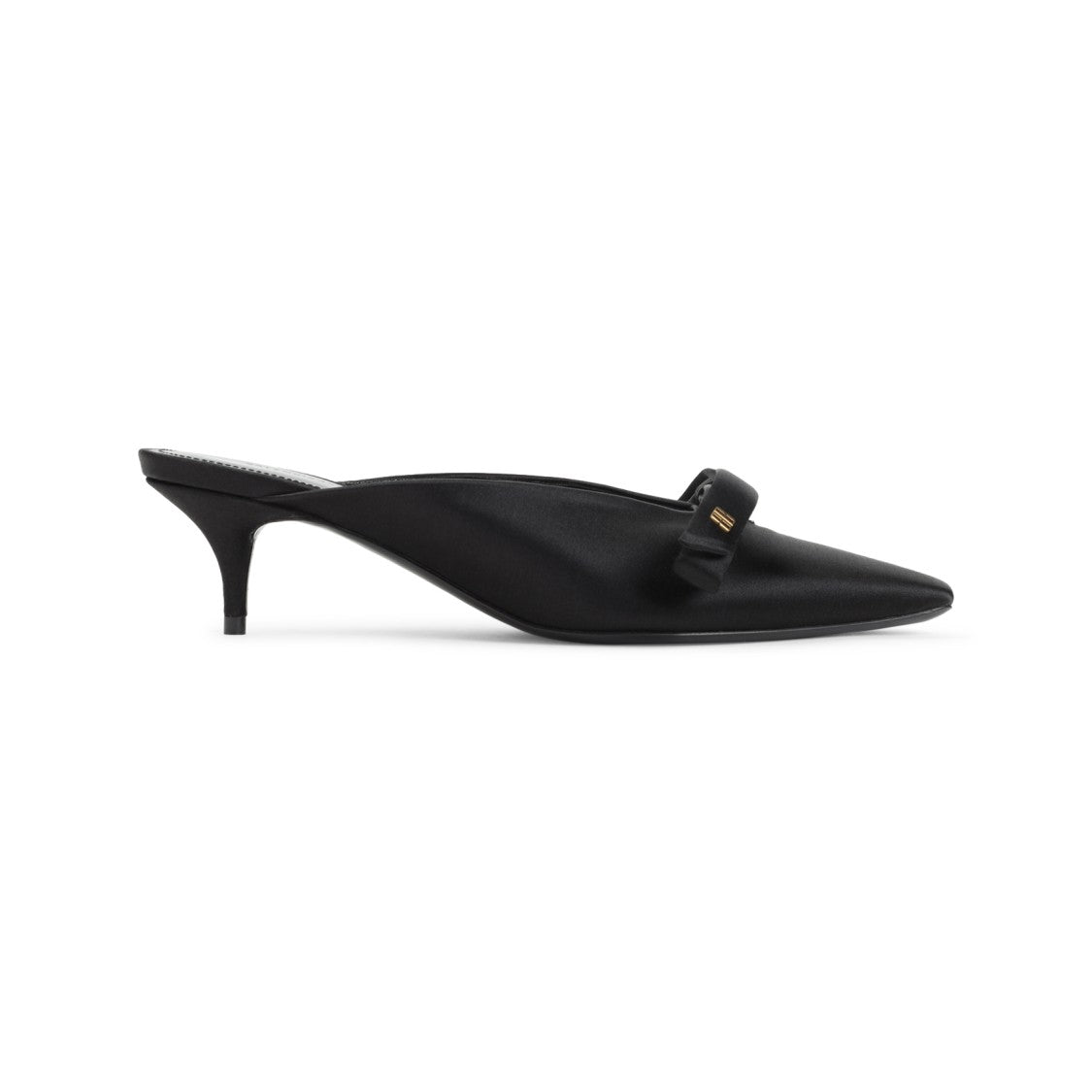 Balenciaga Nano Bow Black Viscose Mules