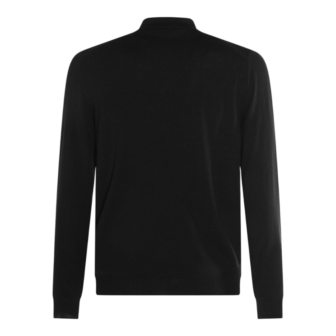 Zanone Polo Collar Long-Sleeve Ribbed Sweater