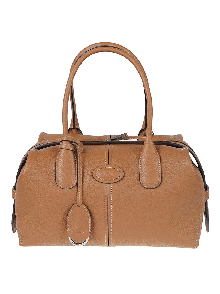 Tod's Brown Textured Leather Convertible Tote Bag