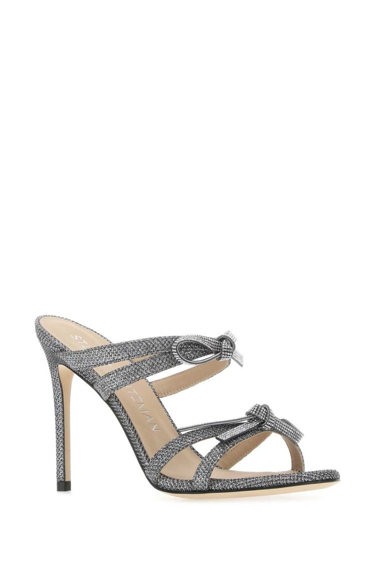 Stuart Weitzman Fabric Sw Bow Mules