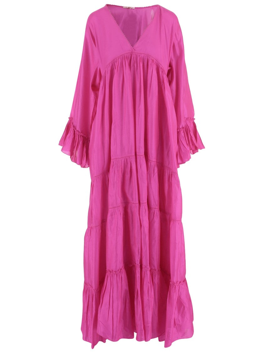 Pero Silk Tiered Maxi Dress