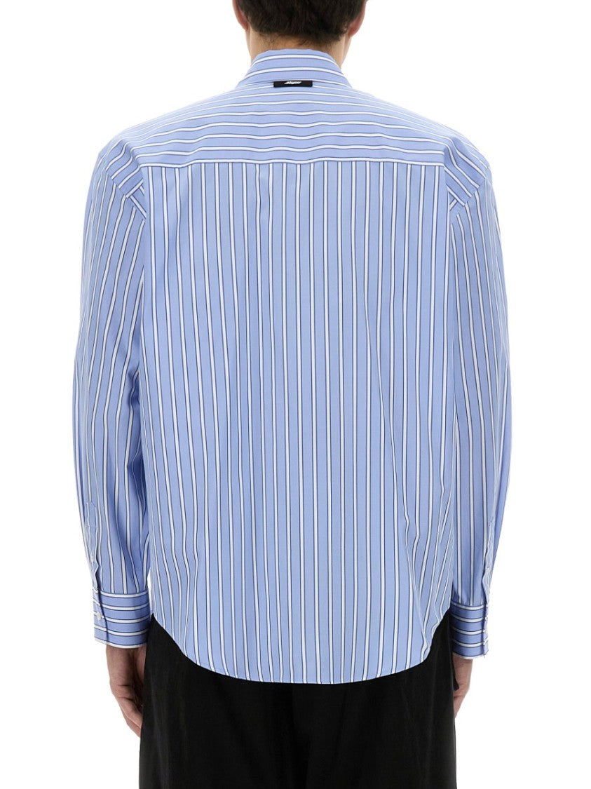Msgm Striped Cotton Shirt