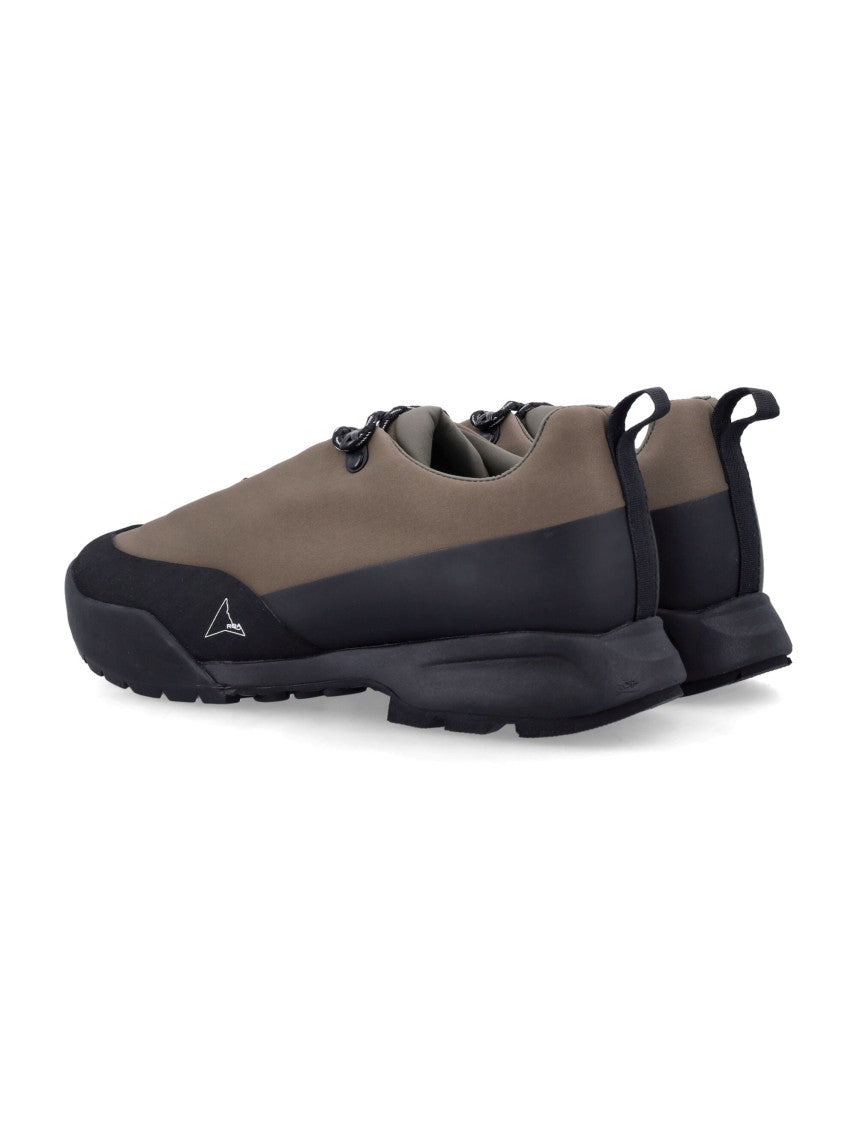 Roa Sleek Low-Profile Brown Sneakers With Textured Sole