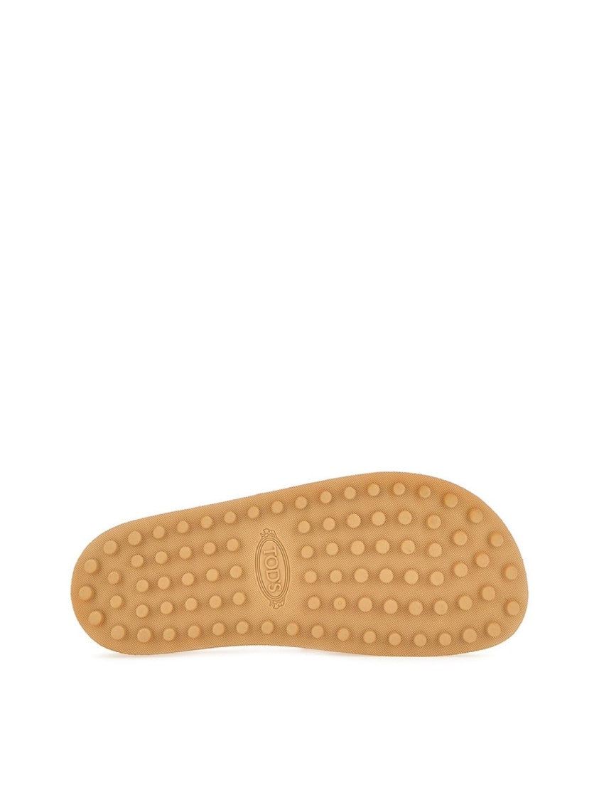 Tod's Monogram Logo Slides Sandals