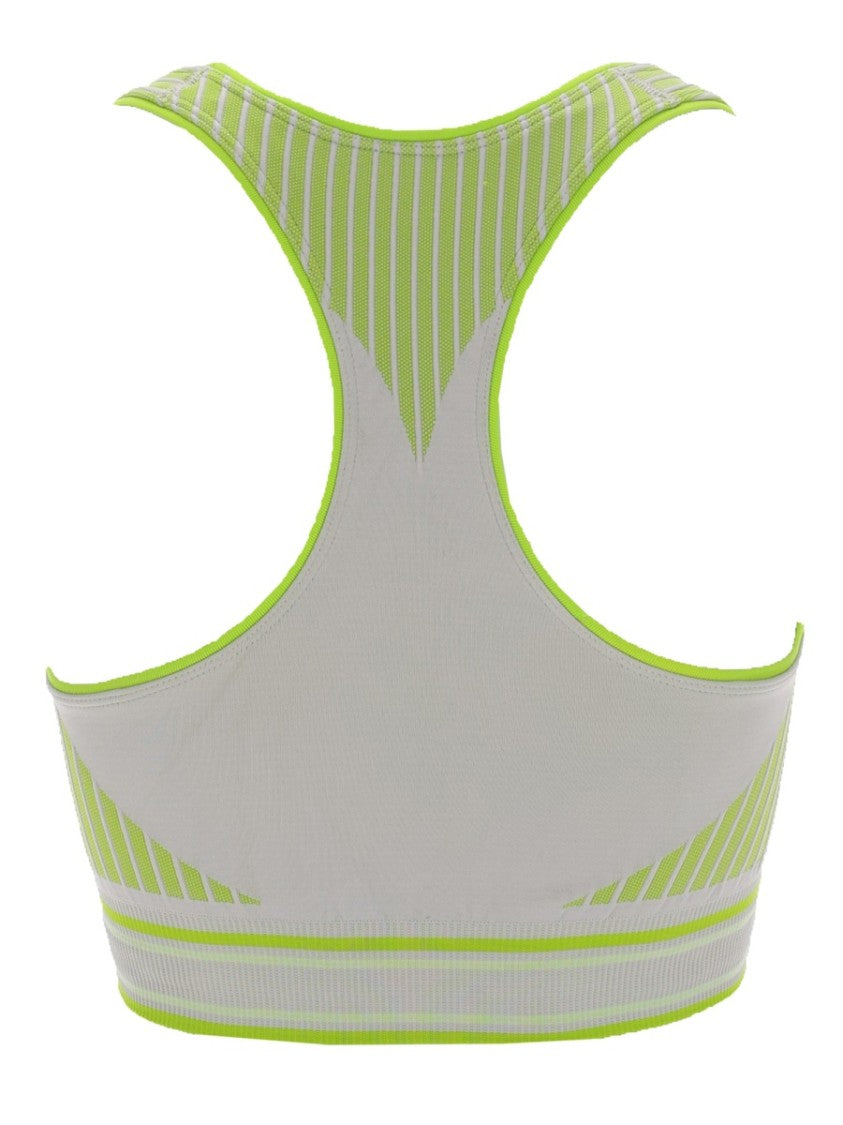 Casablanca Seamless Polyamide-Blend Striped Bralette Top