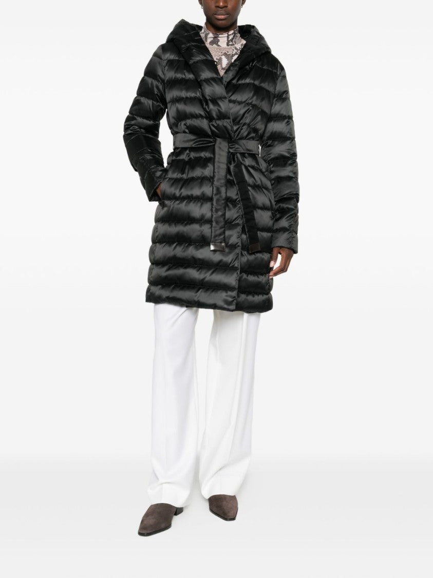 Max Mara Reversible Black Midi Down Jacket