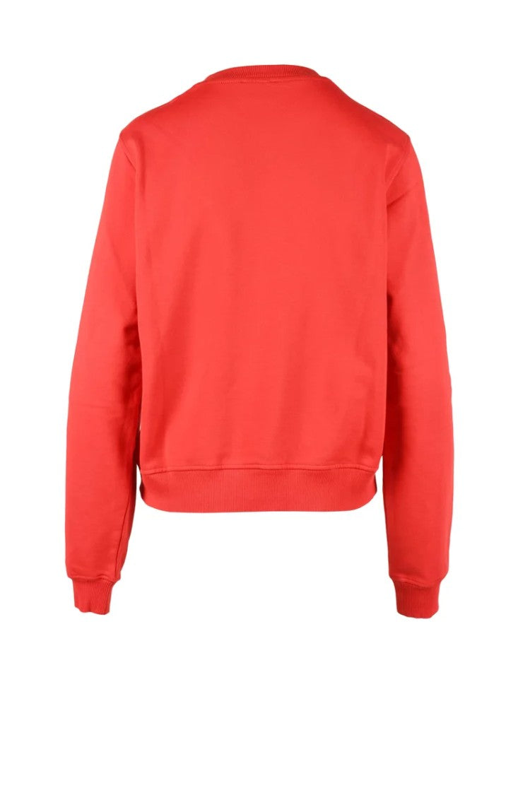 Diesel Red Cotton Sweatshirt