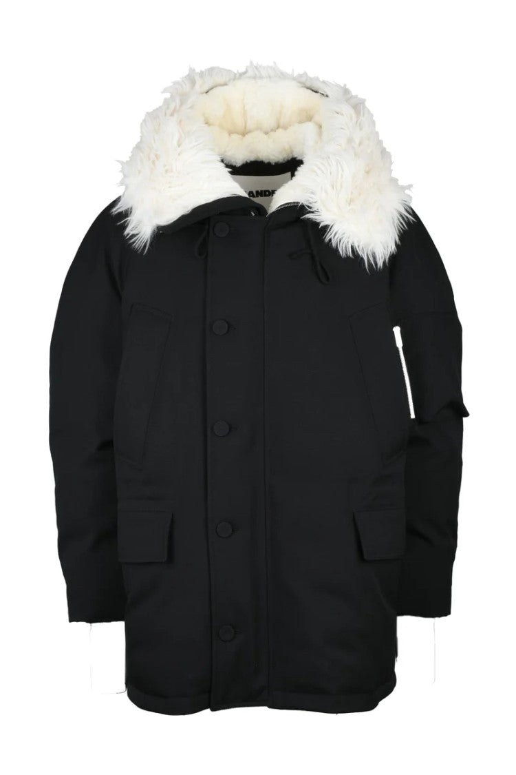 Jil Sander Waterproof Coat - Black
