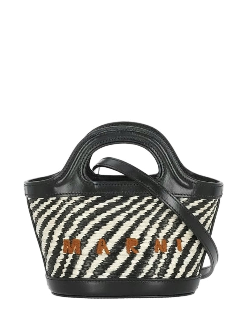 Marni Structured Tote Bag With Woven Pattern