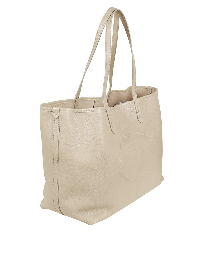 Burberry Pebble Calf Leather Shopping Bag