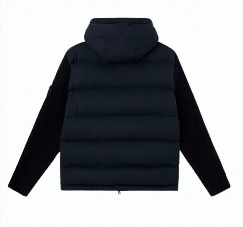 Stone Island Padded Down Jacket With High Collar