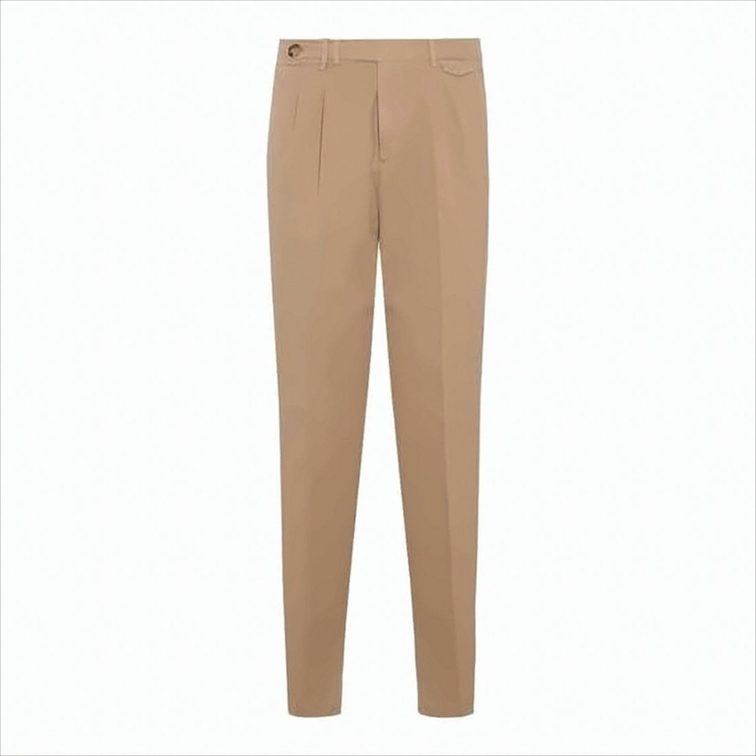 Brunello Cucinelli High-Waisted Straight Pants With Pleated Front