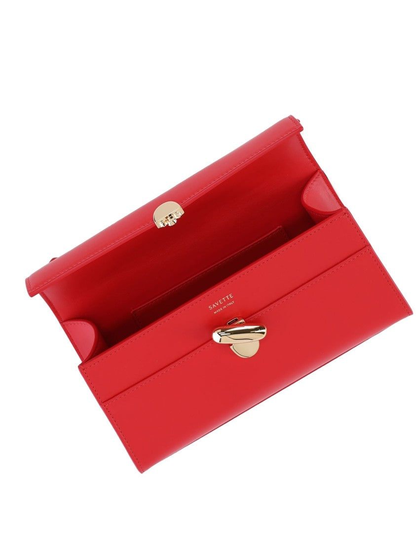 Savette "Symmetry" Clutch Bag Red