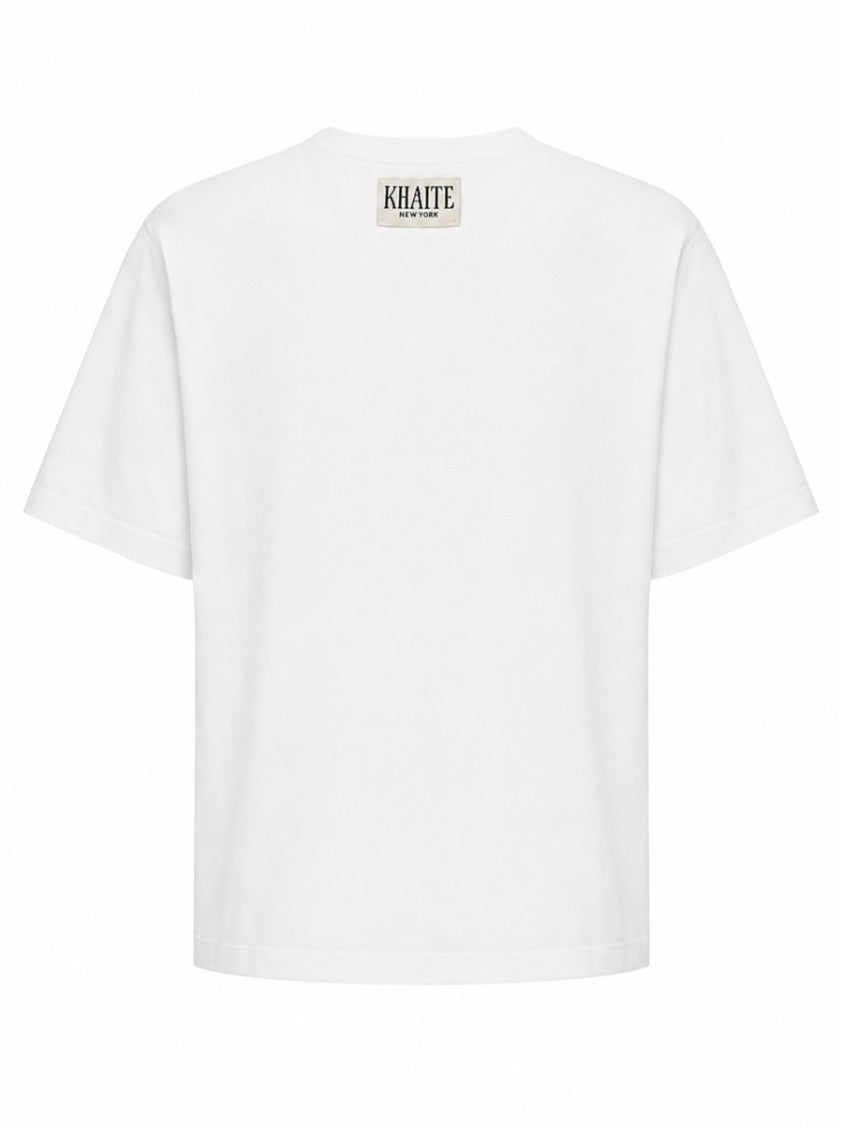 Khaite Mae Classic Round Neck Cotton T-Shirt