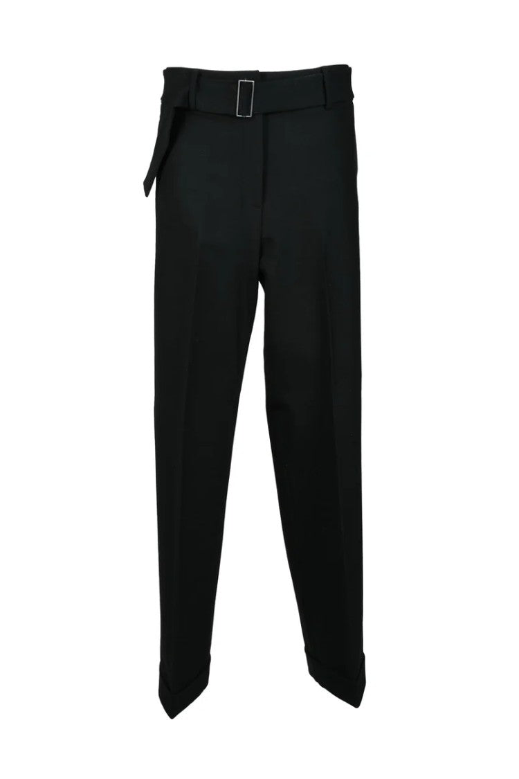 Fabiana Filippi Wool Stretch Trousers - Black