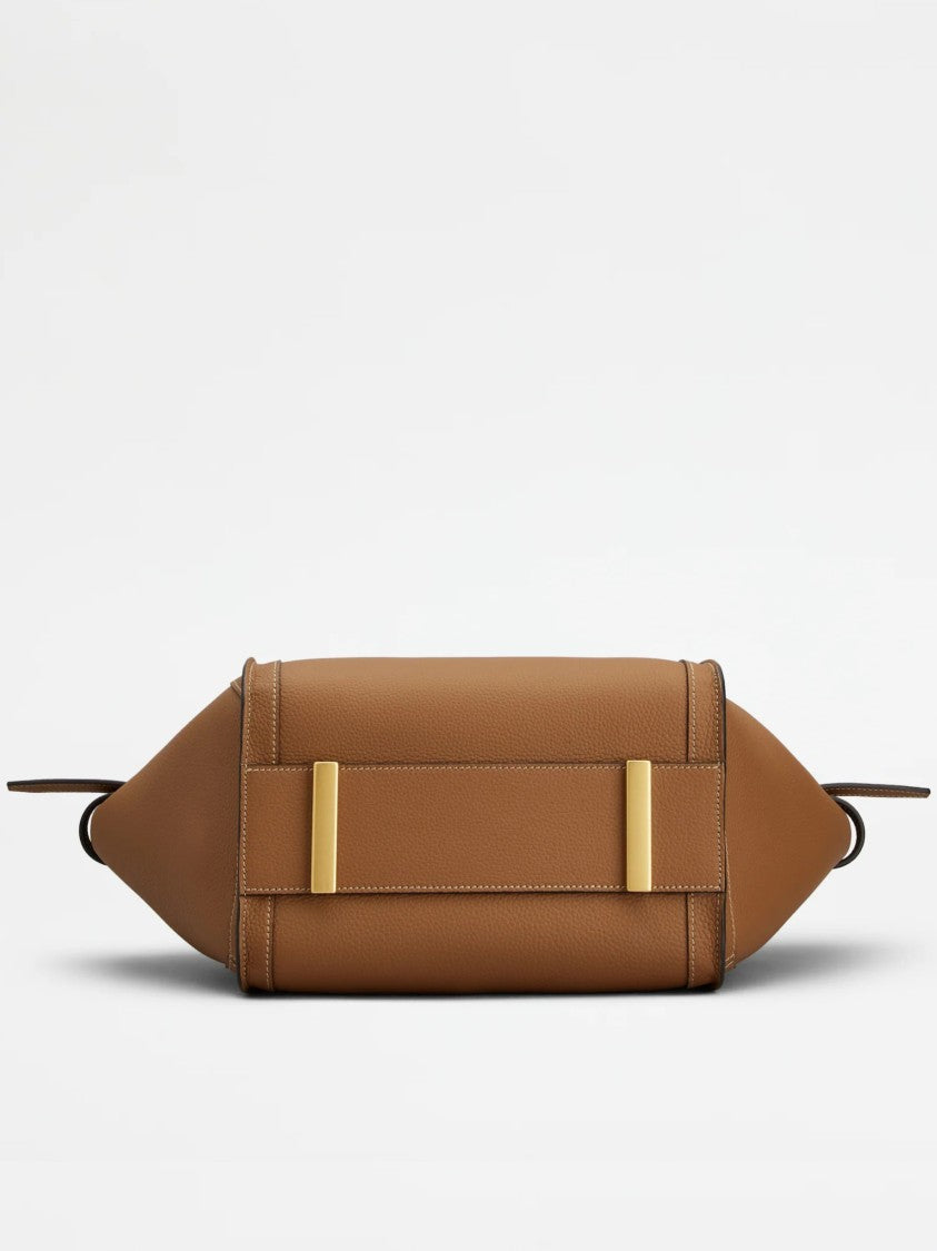 Tod's Textured Leather T-Clasp Handbag